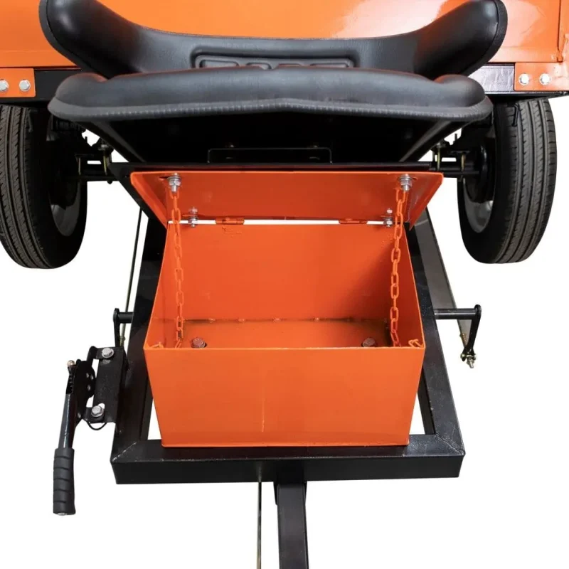 remorca-750s_09 Remorcă RURIS 750S pentru motosape profesionale și semiprofesionale, capacitate maximă 750 kg, basculare manuală, frânare mecanică, benă 1600x1000x550 mm