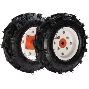 Set roți cauciuc 500x8 RURIS TS103, pentru motosape și motosăpătoare, cu prindere pe axul transmisiei