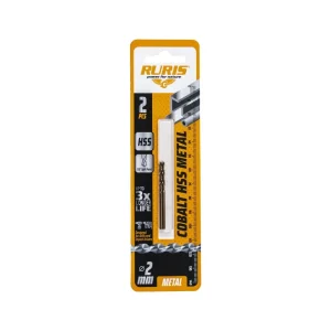 Burghiu RURIS cobalt HSS metal 2 mm, pentru găurire în metal