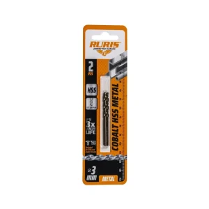 Burghiu RURIS cobalt HSS metal 3.5 mm, pentru găurire în metal
