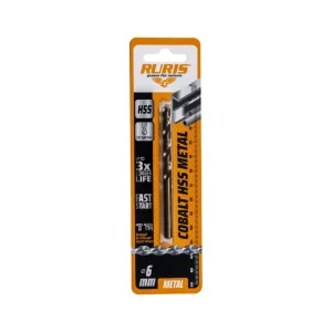 Burghiu RURIS cobalt HSS metal 6.5 mm, pentru găurire în metal