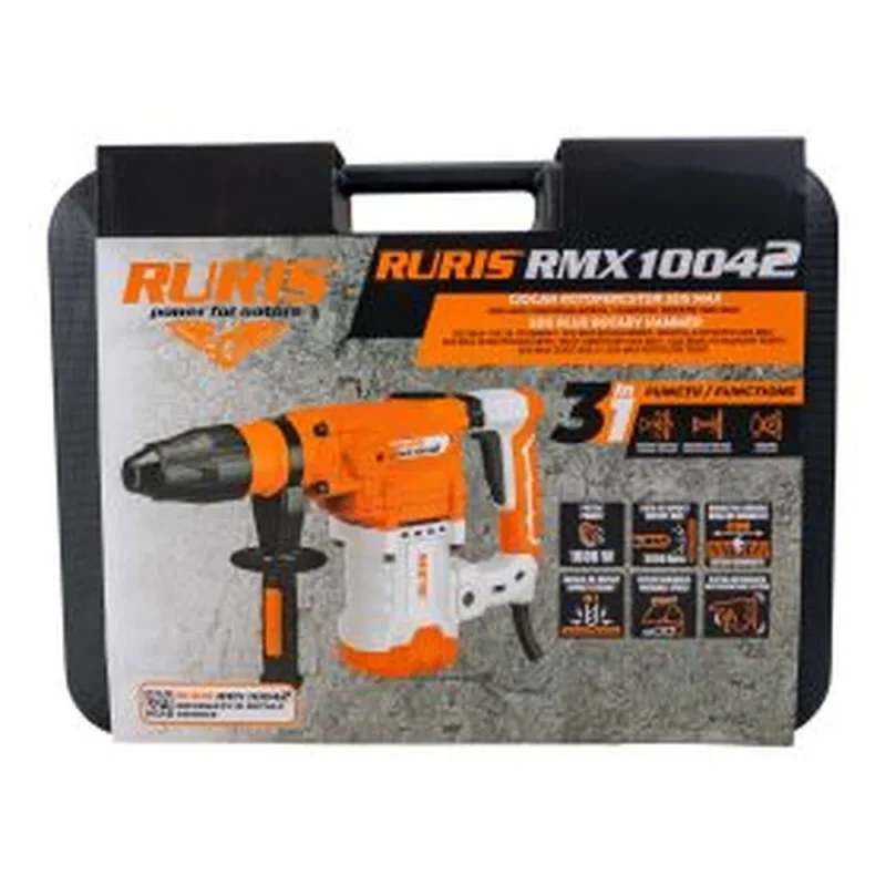 ciocan-rotopercutor-sds-max-ruris-rmx10042-1600-w-energie-impact-10-j-prindere-sds-max-03 Ciocan rotopercutor SDS Max RURIS RMX10042, 1600 W, energie impact 10 J, prindere SDS Max