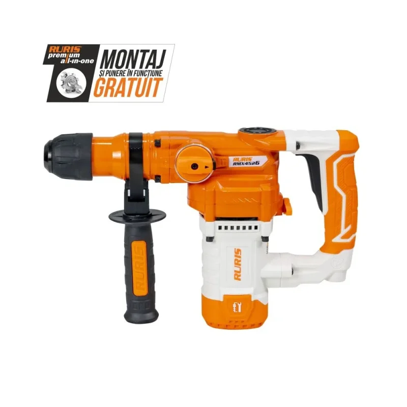 Ciocan rotopercutor SDS Plus RURIS RMX4526, 1050 W, energie impact 4.5 J, prindere SDS Plus
