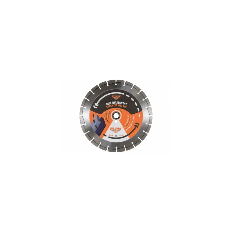 Disc RURIS Super Cut Wet ABC 350 x 25.4 mm, pentru tăiere umedă