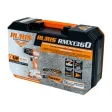 Mașină de găurit/înșurubat cu percuție pe acumulator RURIS RMX1360 Power Alfa UP, motor fără perii, acumulator și încărcător incluse