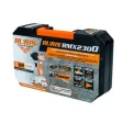 Mașină de înșurubat cu impact pe acumulator RURIS RMX2300 Power Alfa UP, motor fără perii, cuplu maxim 230 Nm