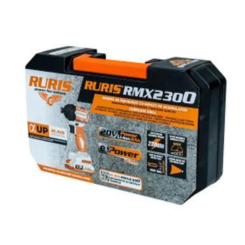 masina-de-insurubat-cu-impact-pe-acumulator-ruris-rmx2300-power-alfa-up-motor-fara-perii-cuplu-maxim-230-nm-02 Mașină de înșurubat cu impact pe acumulator RURIS RMX2300 Power Alfa UP, motor fără perii, cuplu maxim 230 Nm