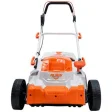 Mașină de tuns gazon pe acumulator RURIS RXI 3744e Power Alfa UP, 2 acumulatori + încărcător dublu, lățime tăiere 370 mm